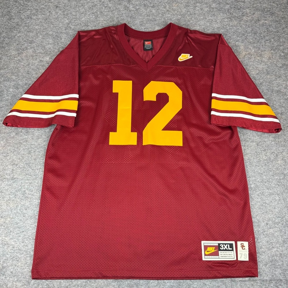 Nike Team USC Trojans Football Jersey #12 Team Issued Mens 3XL